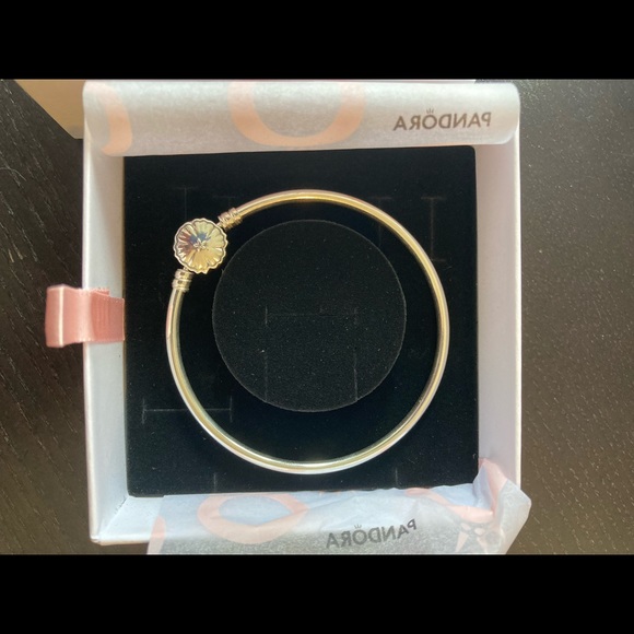 Pandora Moments Sparkling Snowflake Clasp Bangle - Picture 4 of 7
